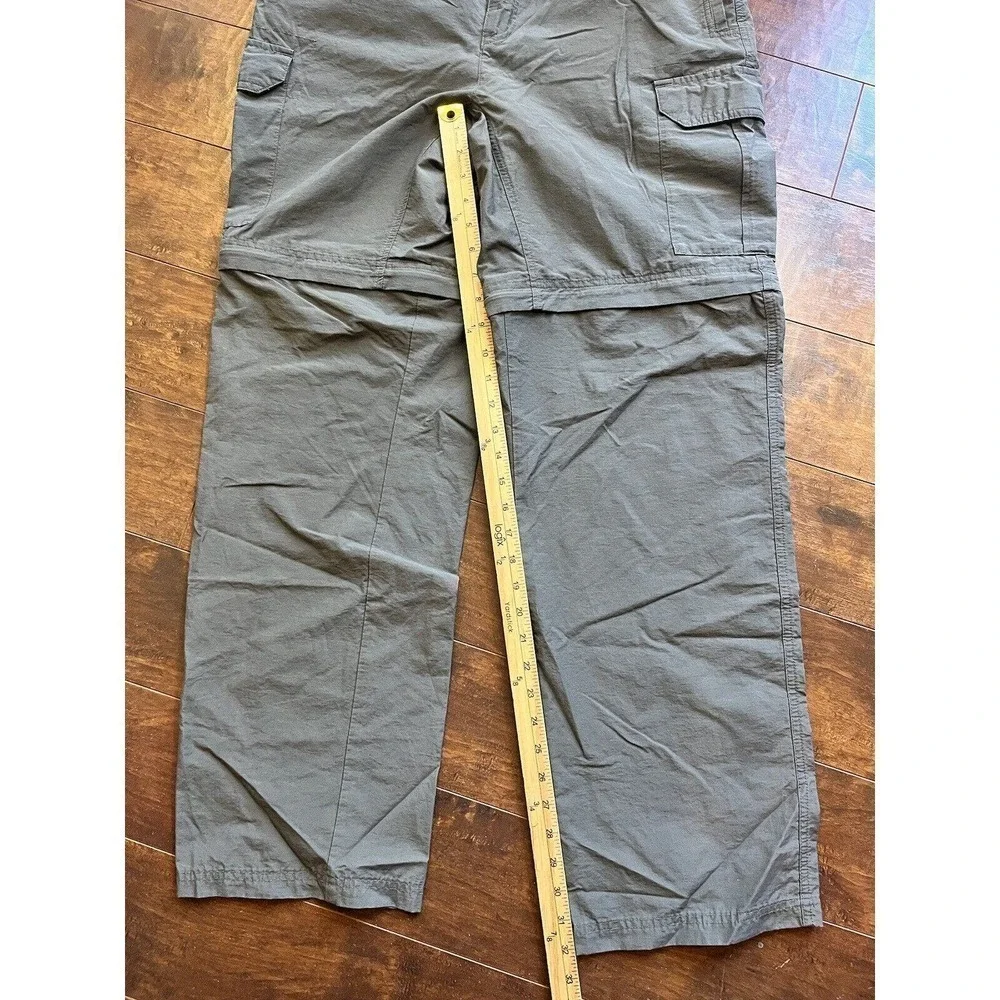 Columbia Mens Gray Zip Off Convertible Hiking Outdoors Pants Size M